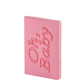 Nuuna, Notebook, Graphic S, Oh Baby, flex cover from smooth bonded leather minidots pages, rot